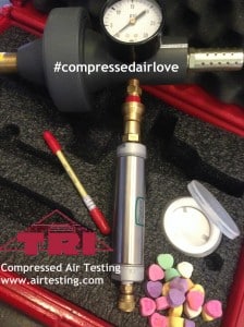 Testing compressed air